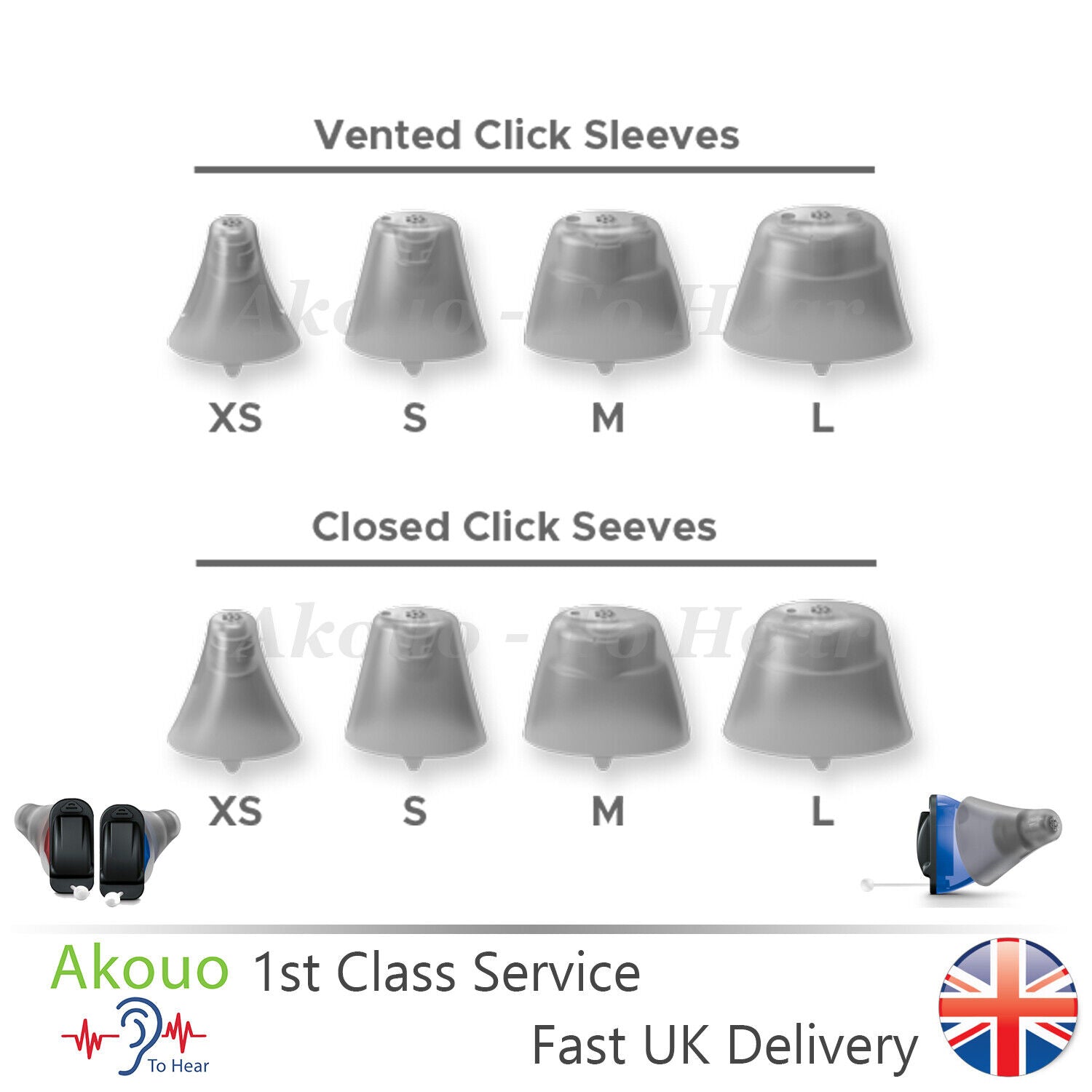 GENUINE Siemens / Signia / Rexton / Sivantos Hearing Aid Domes - Click ...